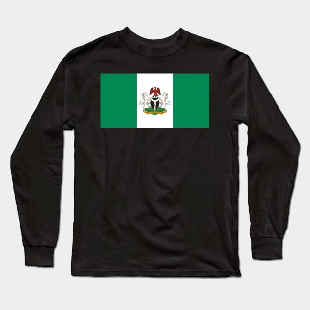 Nigeria Long Sleeve T-Shirt by Wickedcartoons